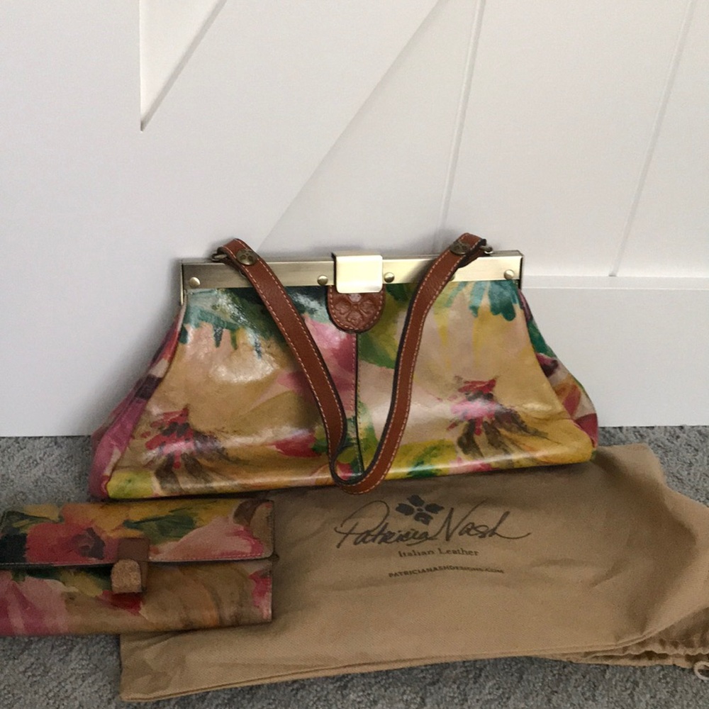 Patricia Nash leather bag and wallet